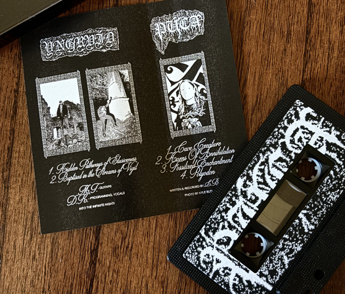YNGRVÍD / PÚCA "Nocturnal Ascendencies" Cassette Tape (lim.100)
