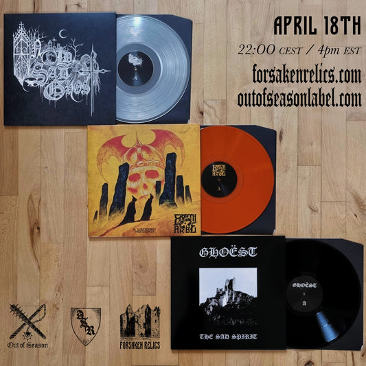 GHOËST / ERRETH-AKBE / A.O.S.G. 3x Vinyl LPs Bundle Set