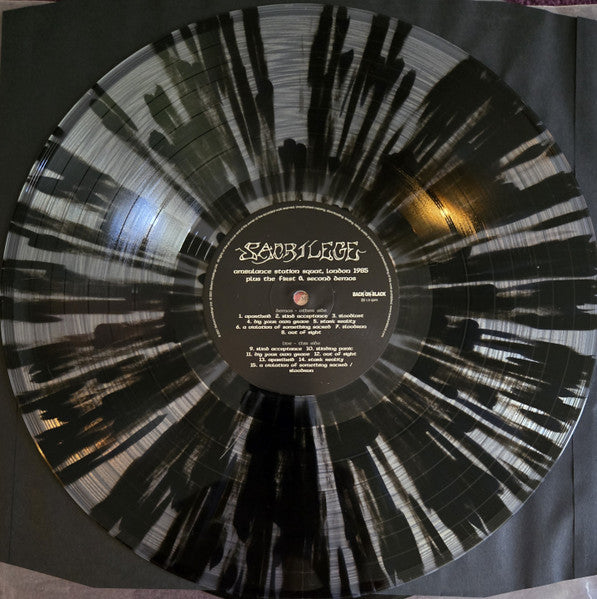 SACRILEGE "Ambulance Station Squat, London, 1985 + The First & Second Demos" vinyl LP (color)