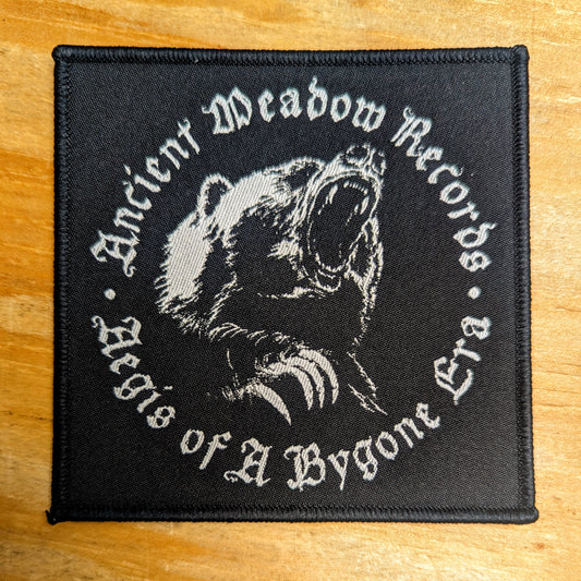 [SOLD OUT] ANCIENT MEADOW Logo woven patch (black/white)