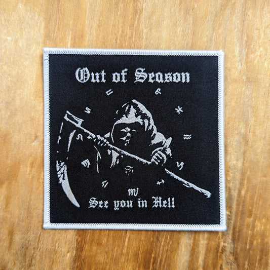 OUT OF SEASON "Wrath of the Reaper" woven patch