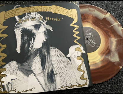 MORTIIS "Født til å Herske" vinyl LP (gatefold w/ gold print + poster - BROWN/MUSTARD / 300)