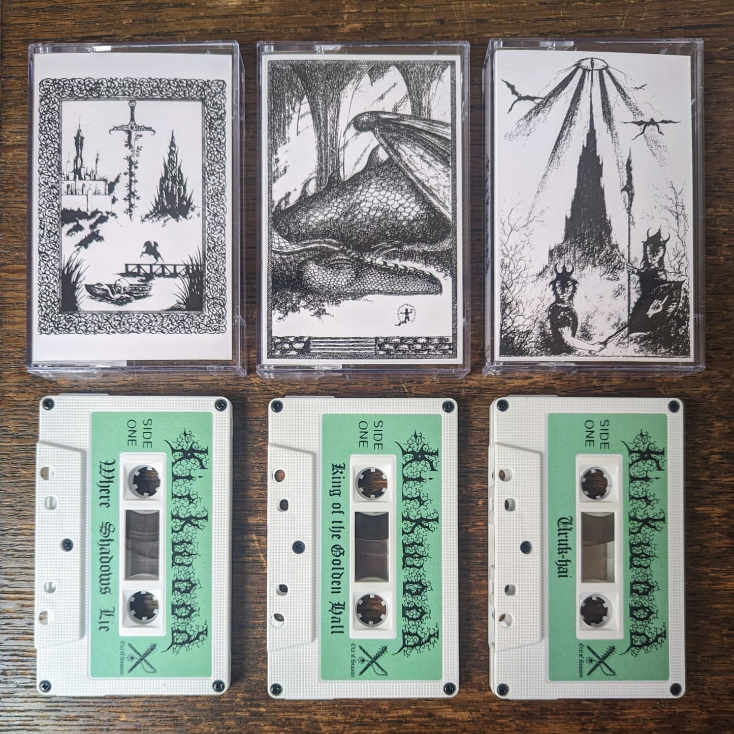 JIM KIRKWOOD "Middle Earth Trilogy" 3xTapes Bundle (w/ free stickers)