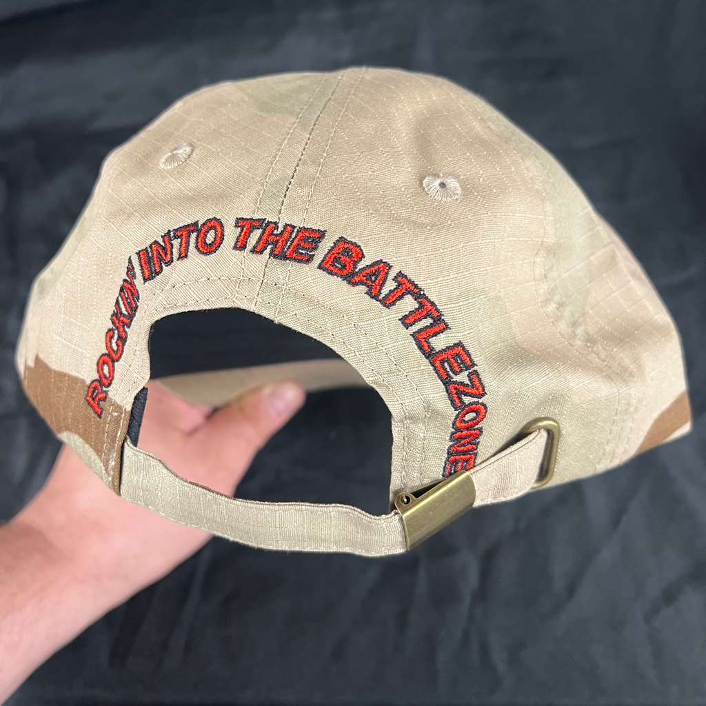 STERÖID "Rockin' Into The Battlezone" Dad Hat (Sand Camo)