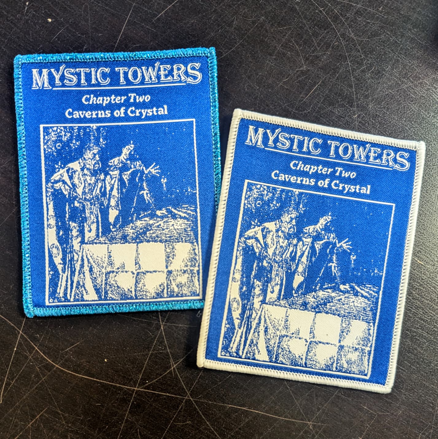MYSTIC TOWERS "Chapter Two" woven patch (2 border color options)