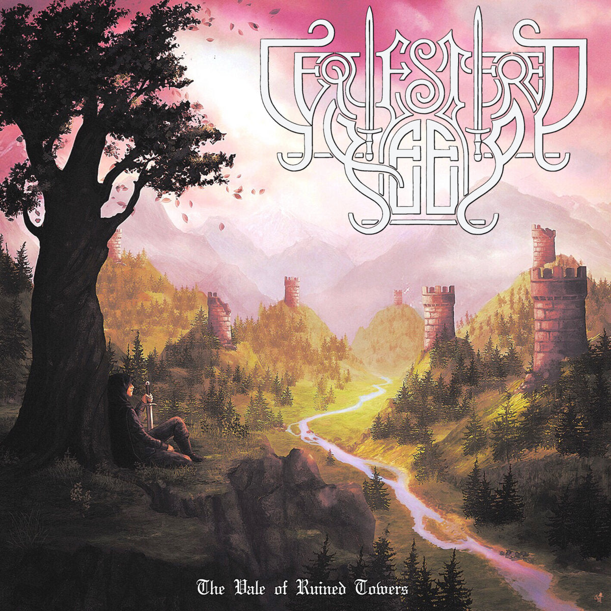 SEQUESTERED KEEP "The Vale of Ruined Towers" vinyl LP, cover art