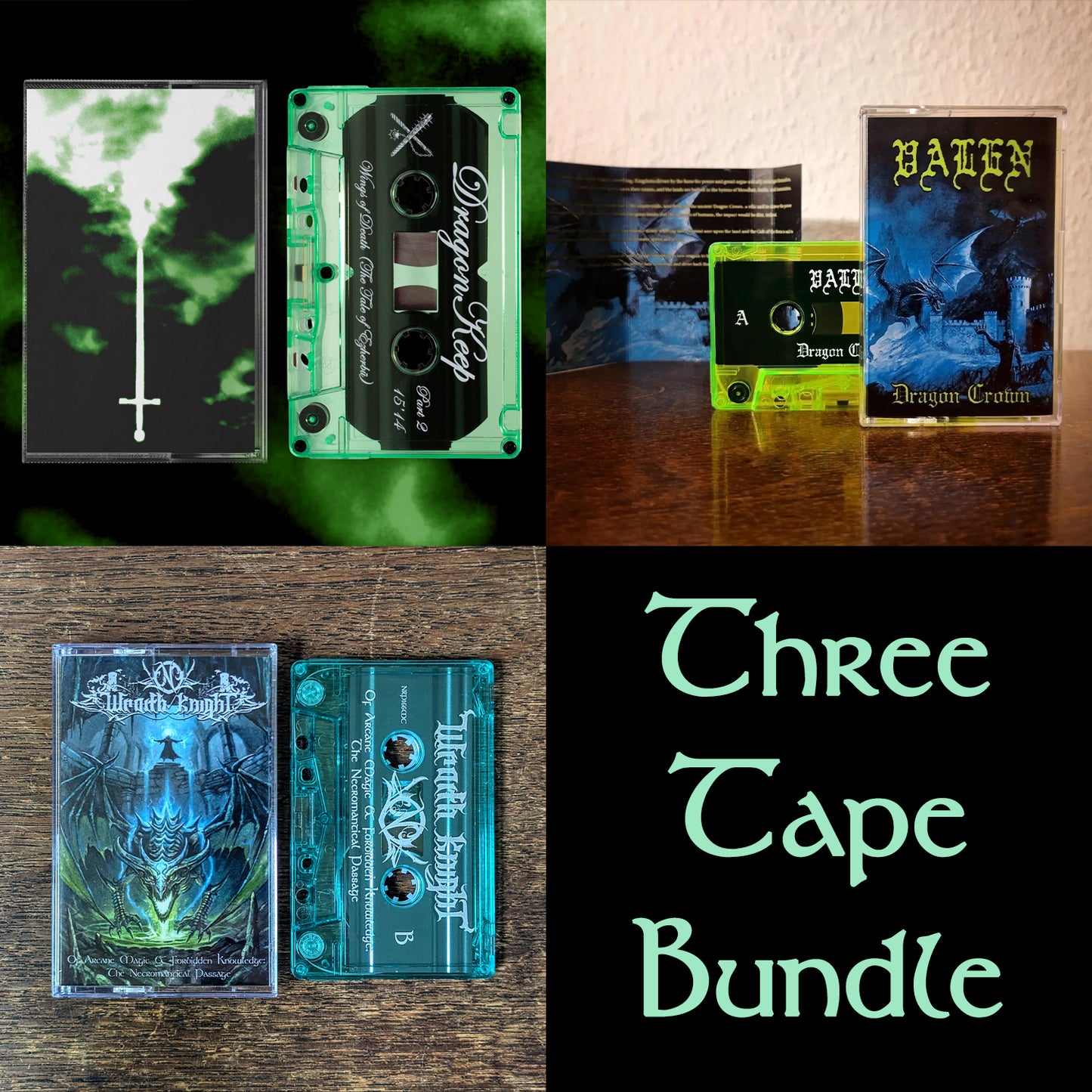 3 Cassette Bundle - VALEN, DRANGONKEEP, WRAITH KNIGHT