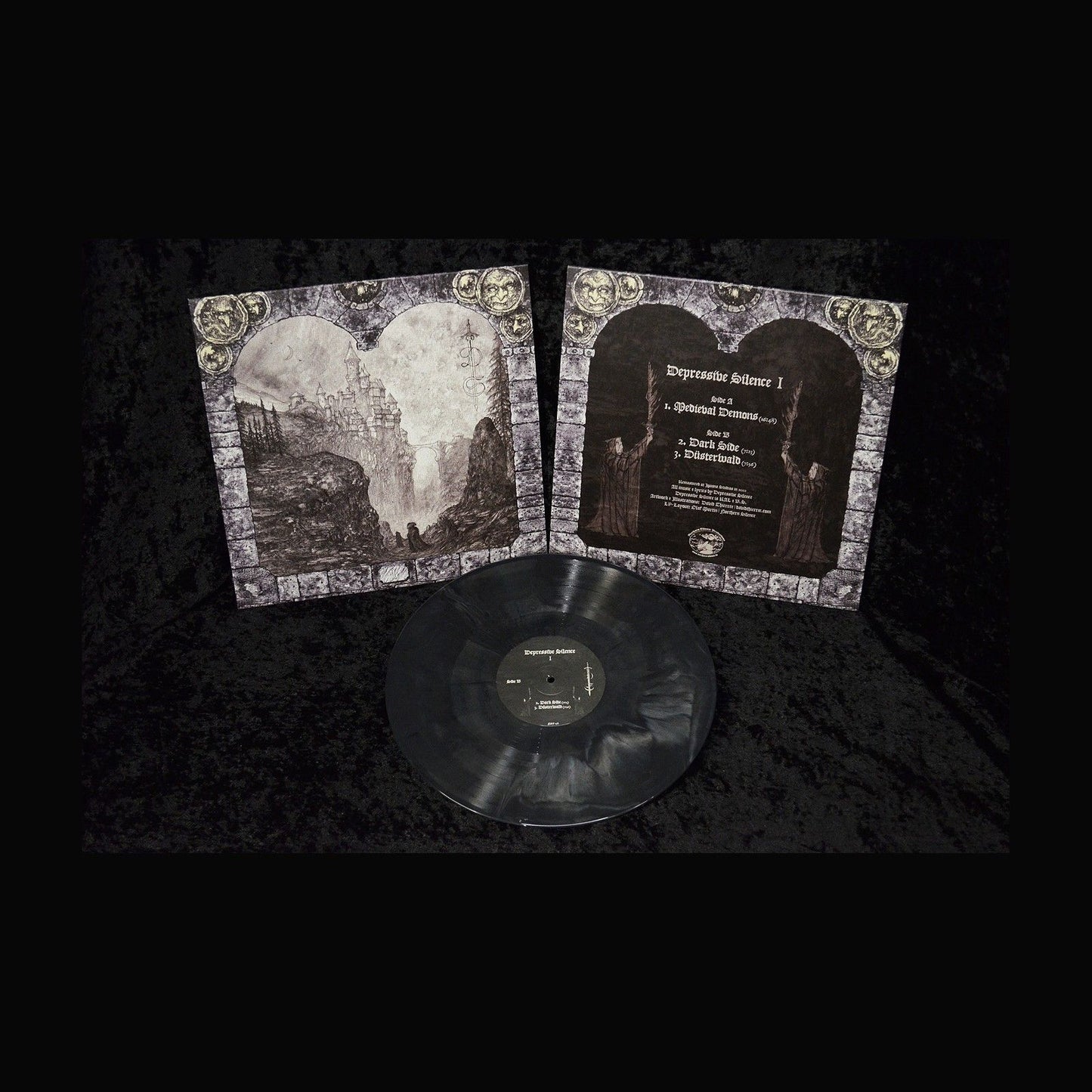 DEPRESSIVE SILENCE "I" Vinyl LP (grey/black galaxy, lim.199)