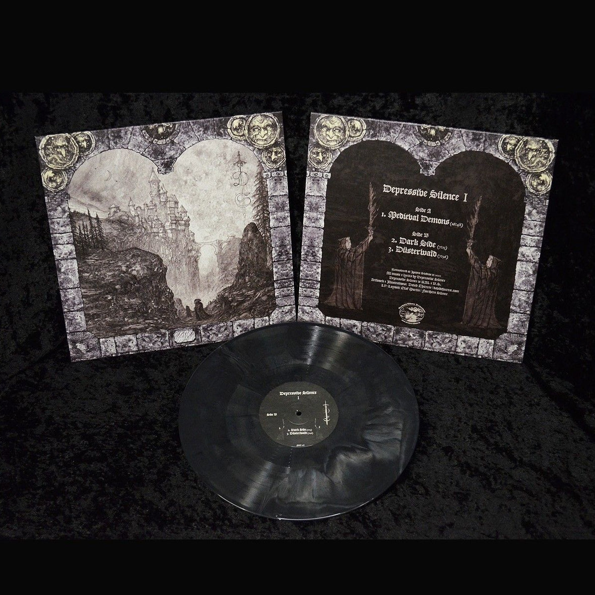 DEPRESSIVE SILENCE "I" Vinyl LP (grey/black galaxy, lim.199)