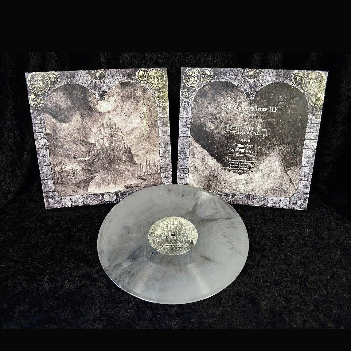 DEPRESSIVE SILENCE "III: Mourning" vinyl LP (grey/black galaxy, lim.199)
