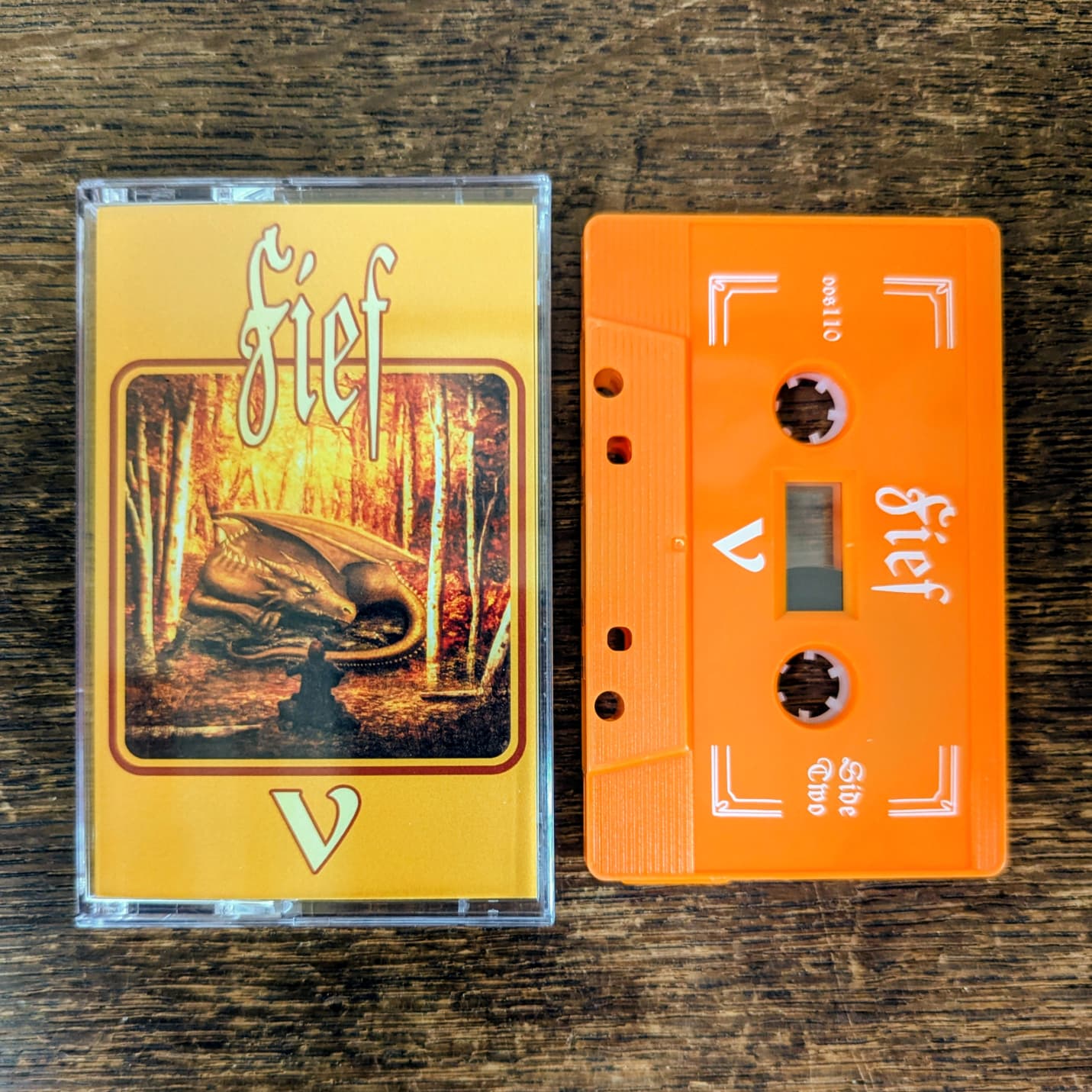 FIEF "V" Cassette Tape (orange shells)