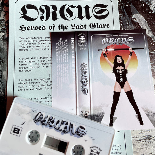 ORCUS "Heroes of the Last Glare" Cassette Tape (UV printed)