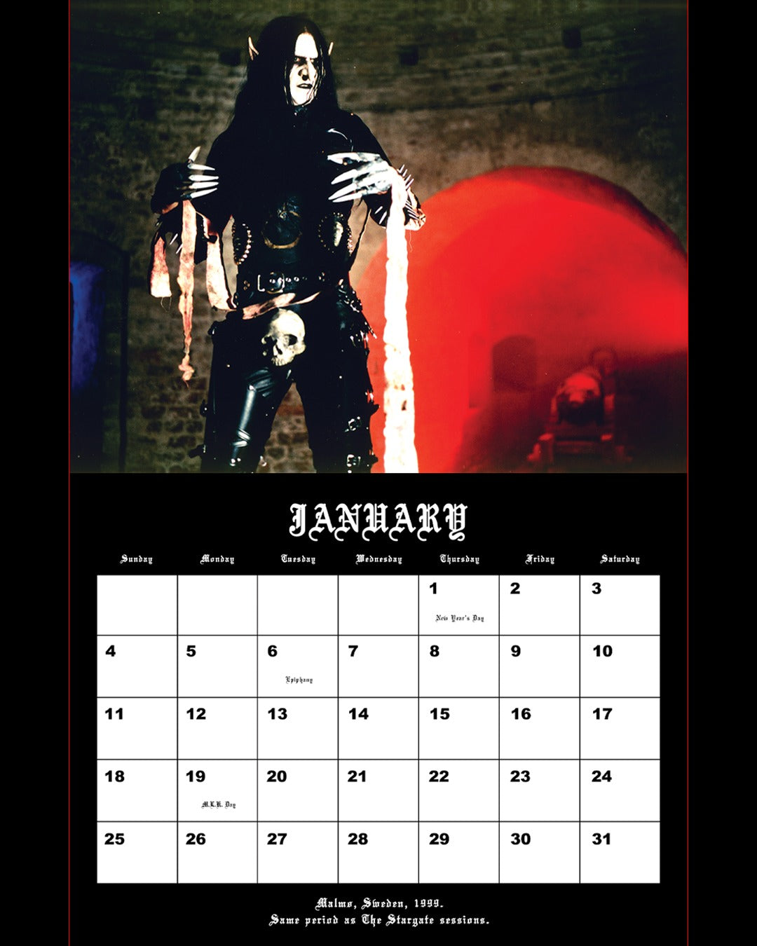 MORTIIS 2026 WALL CALENDAR *PREORDER*