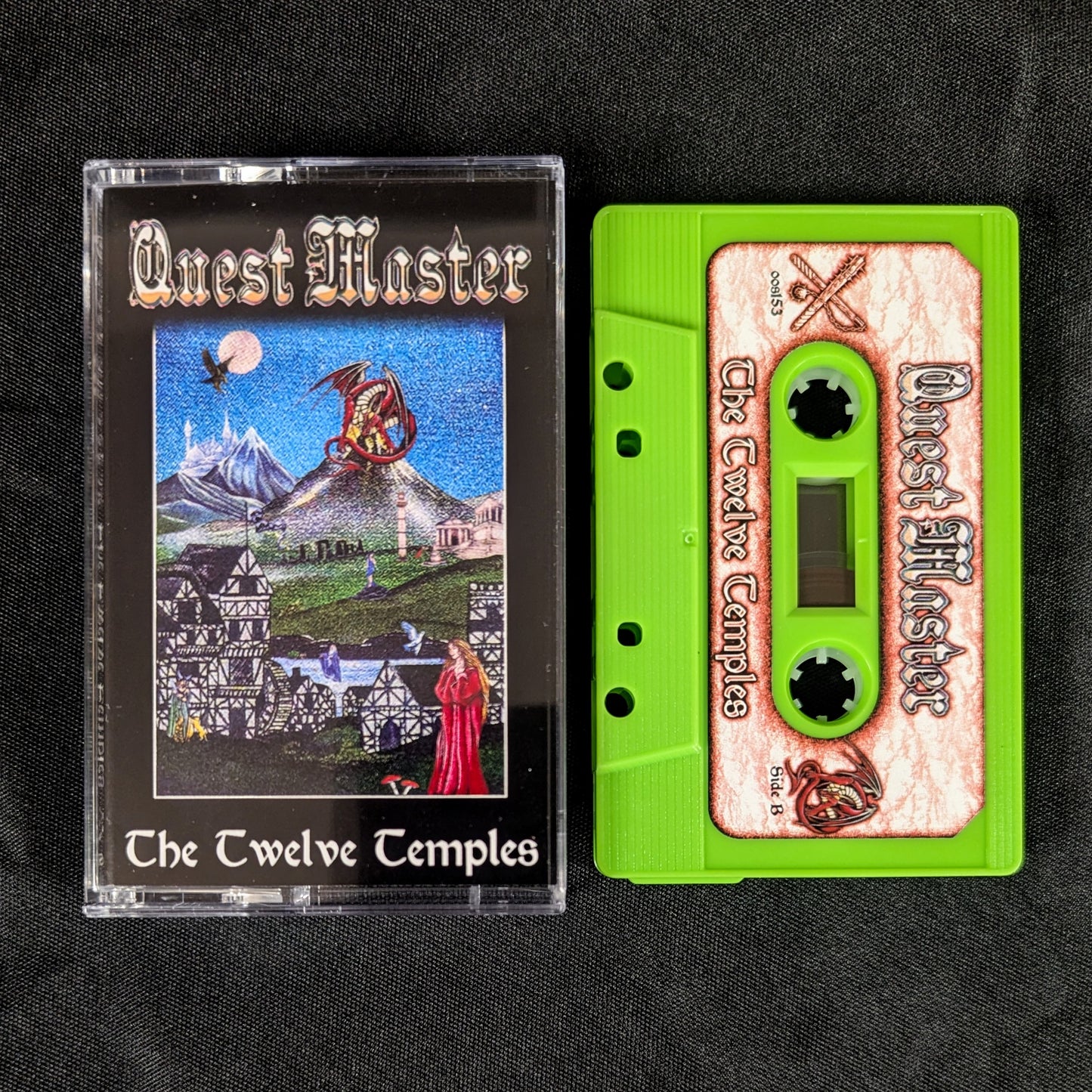 QUEST MASTER "The Twelve Temples" cassette tape (repress, lim.200, 2 color options)