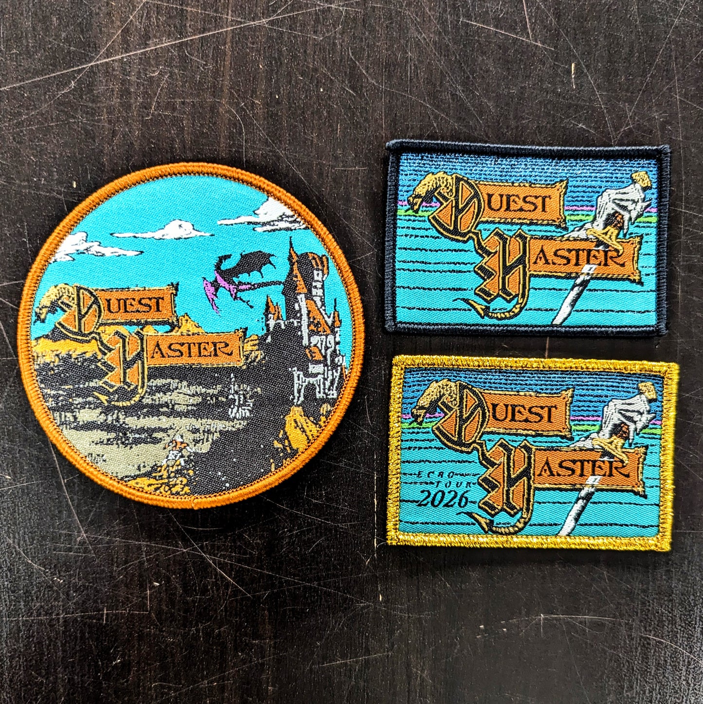 QUEST MASTER 2026 EU Tour Woven Patches (3 options)