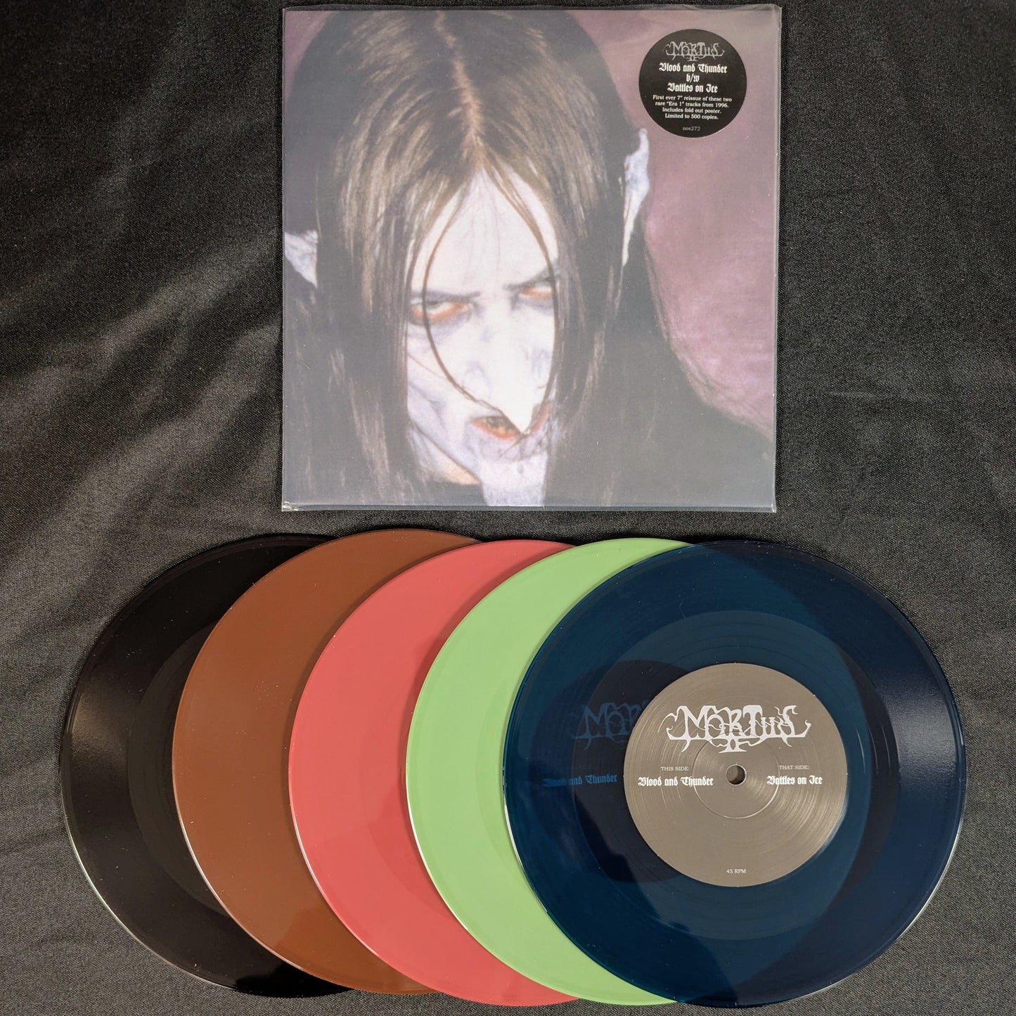 MORTIIS "Blood and Thunder" 7" vinyl EP (new pressing! w/poster)