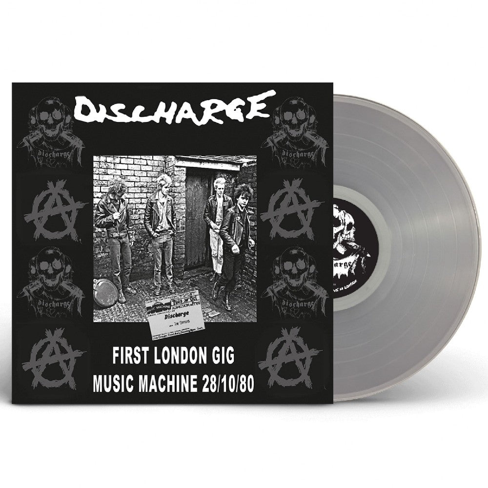 DISCHARGE "First London Gig Music Machine 28/10/80" vinyl LP (clear, gatefold)