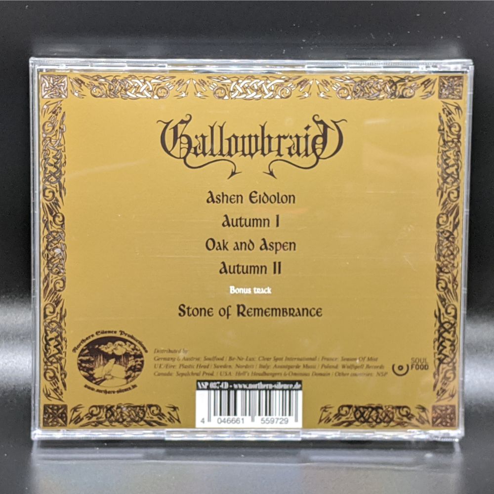 GALLOWBRAID "Ashen Eidolon" CD (jewel case or digipak)