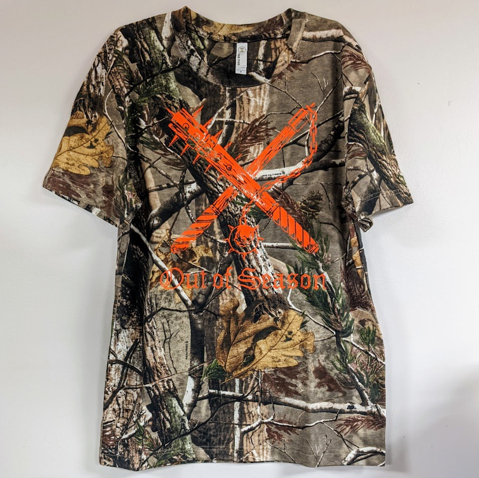 Out of Season NEDSM 2-Sided Premium T-Shirt [All Over Print/RealTree camo] *Back in Stock* Large