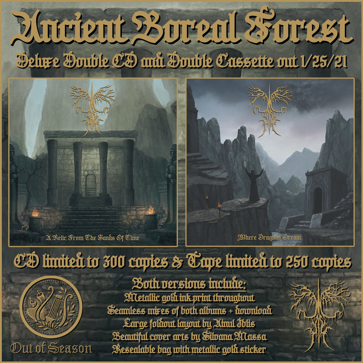 ANCIENT BOREAL FOREST double CD/double tape advertisement