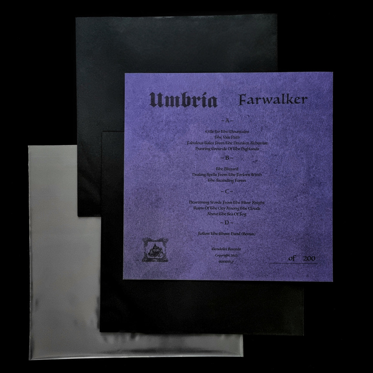 [SOLD OUT] UMBRIA "Farwalker" vinyl 2xLP (180g double LP, numbered, lim. 200)
