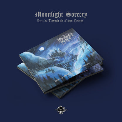 MOONLIGHT SORCERY "Piercing Through the Frozen Eternity" CD, 4-panel digipak mockup