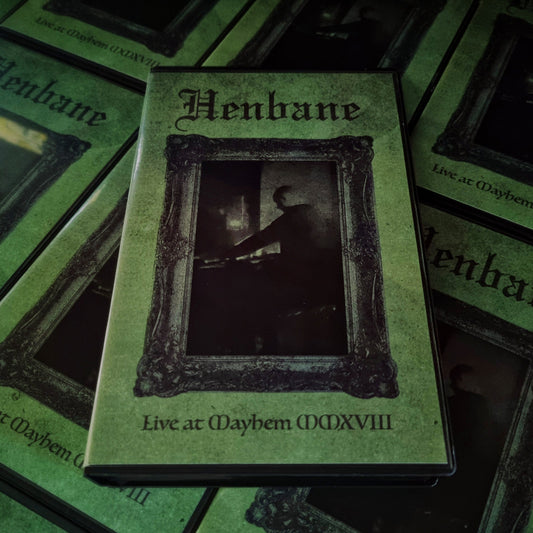 [SOLD OUT] HENBANE "Live at Mayhem MMXVIII" VHS Tape (lim.50, NTSC format)