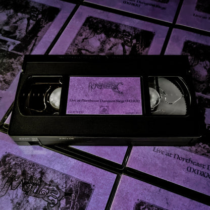 [SOLD OUT] MALFET "Live at Northeast Dungeon Siege MMXXI" VHS Tape (lim.50, NTSC format)