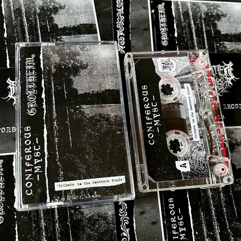 CONIFEROUS MYST / GROLLHEIM "Tribute to the Southern Winds" Split Cassette Tape