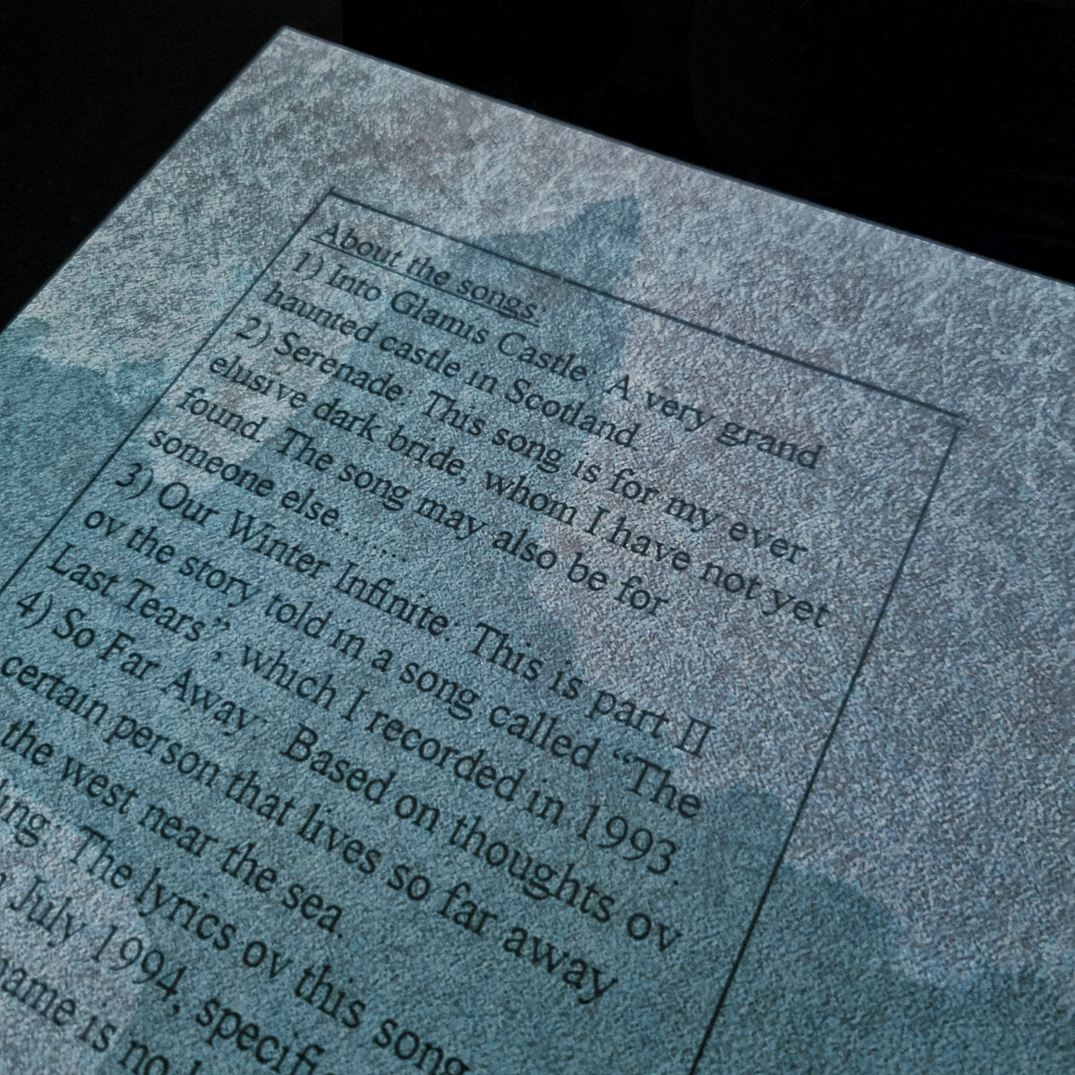 TEARS OV BLOOD "Infinite Winter" Vinyl LP (lim.200, numbered, 180g) [Secret Stairways]