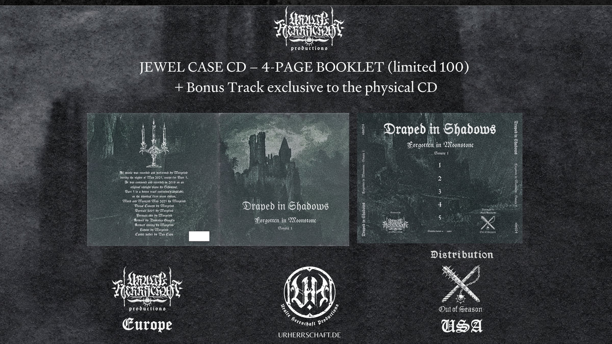 DRAPED IN SHADOWS "Forgotten in Moonstone: Sonata 1" CD (jewel case, lim.100)