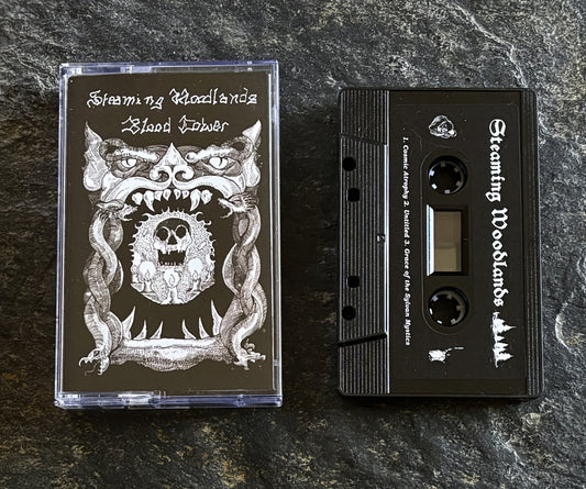 STEAMING WOODLANDS / BLOOD TOWER "Split" Cassette Tape (lim.100)