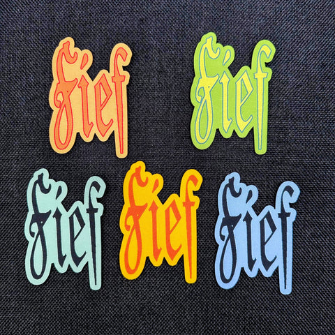 FIEF "Logo" die-cut patch [5 color options]