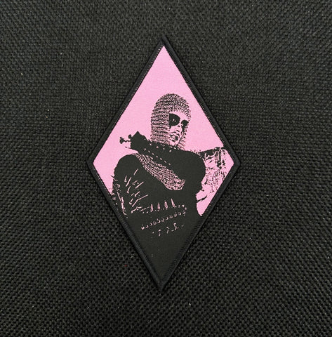 NOCTURNAL EFFIGY diamond shaped patch (pink/black)
