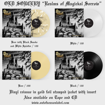 OLD SORCERY "Realms of Magickal Sorrow" vinyl LP (foil stamped jacket w/ insert, lim.500)
