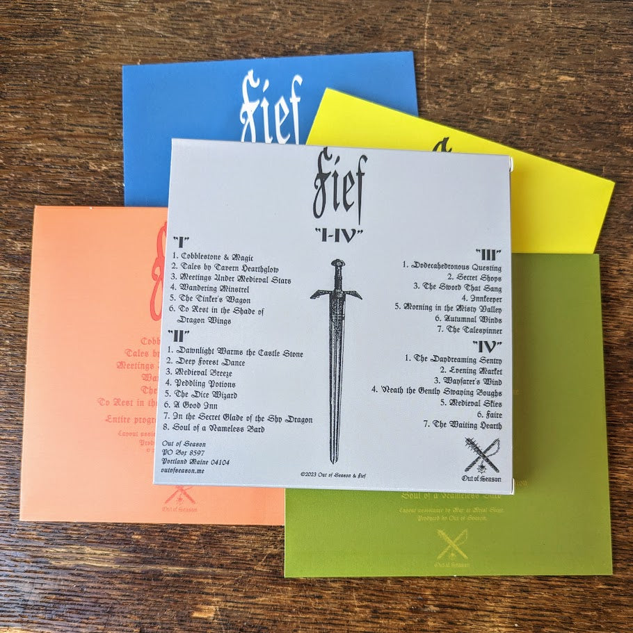 FIEF "I-IV" 4xCD (slipcase box / vinyl replica sleeves)