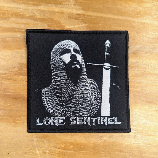 LONE SENTINEL woven patch (black/white)