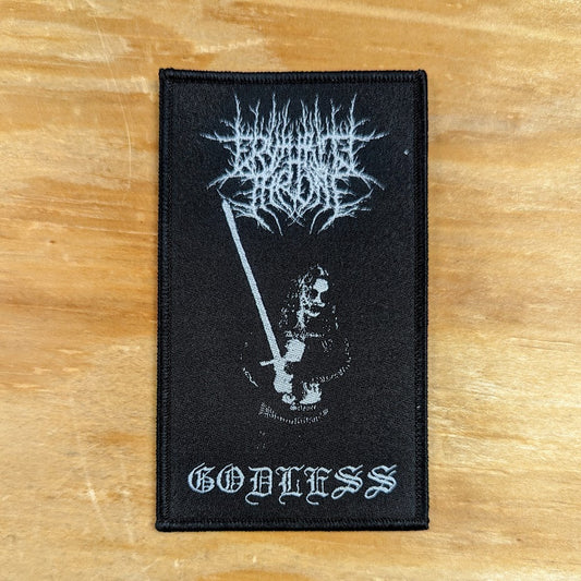 [SOLD OUT] ERYTHRITE THRONE woven patch (black/white)