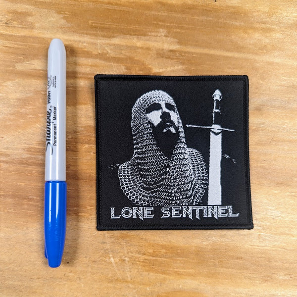 LONE SENTINEL woven patch (black/white)