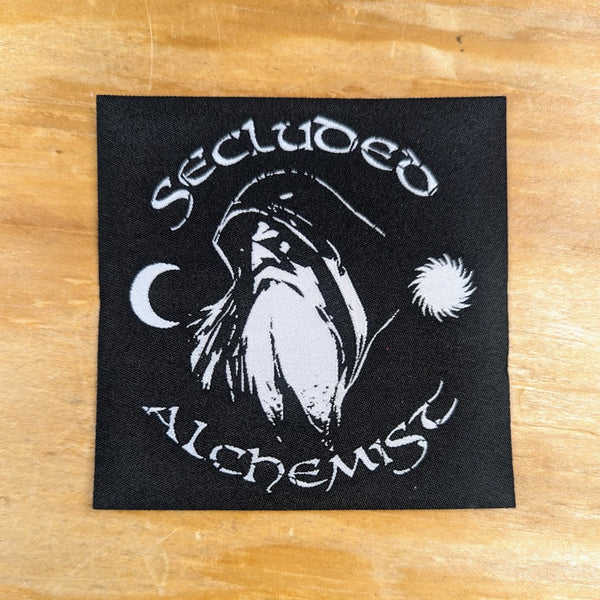SECLUDED ALCHEMIST woven patch (black/white)