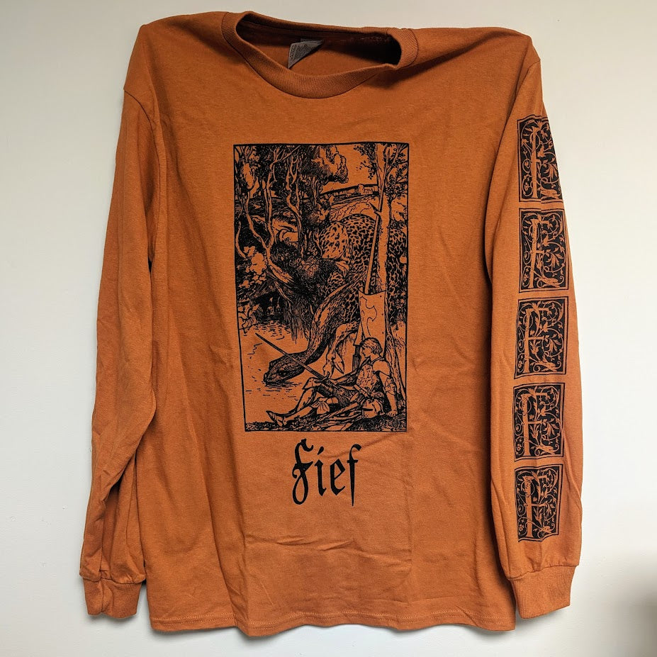*RESTOCKED* FIEF "To Rest in the Shade of Dragon Wings" Long Sleeve Shirt [BURNT ORANGE]