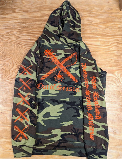 OUT OF SEASON "NEDSM" 4-Sided Pullover Hoodie [Army Camo] *NEW*
