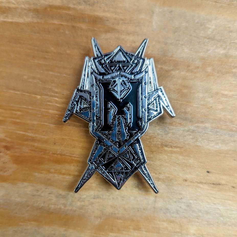 [SOLD OUT] MORTIIS "M Logo" Metal Enamel Pin [Silver]