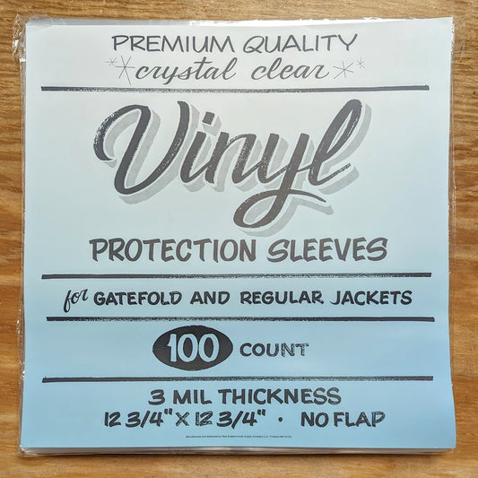 VINYL LP SLEEVES - 10/25/50/100 - Premium Quality Ultra Clear, 3mil thickness