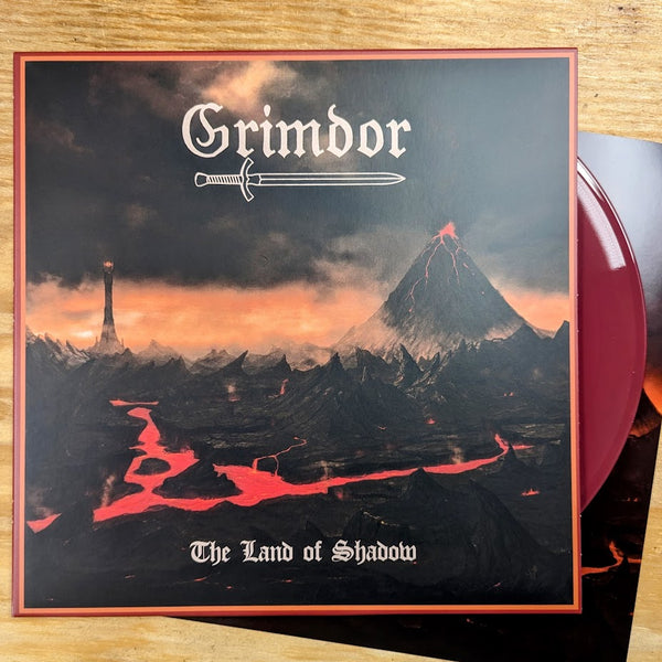 GRIMDOR "The Land of Shadow" vinyl LP (clear-100 or oxblood-250, w/insert)