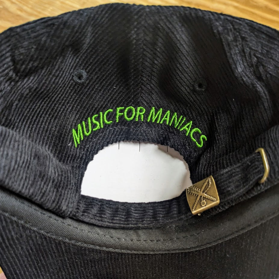 PUTRID MARSH "Music For Maniacs" Embroidered Corduroy Dad Hat