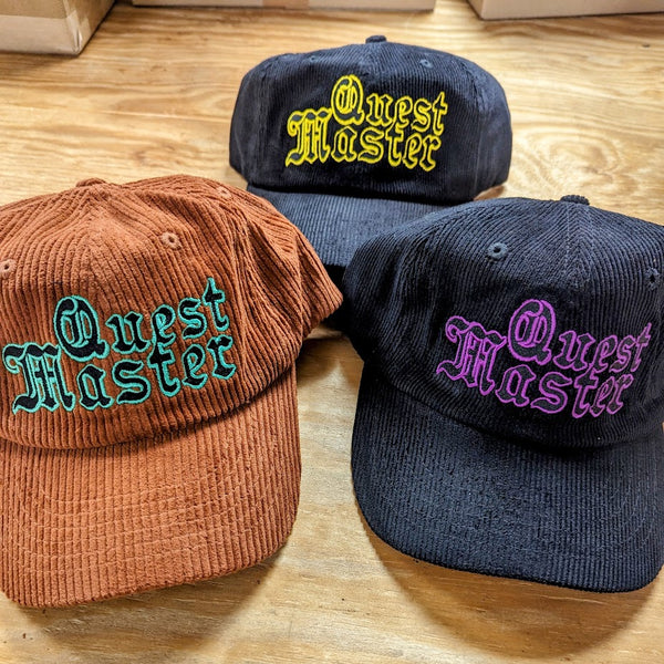 QUEST MASTER "Fantasy Synthesizer Music" Embroidered Corduroy Dad Hat (3 color options)