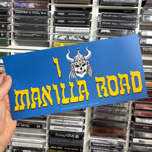 "I 💙 MANILLA RD" huge Bumper Sticker (12x5")