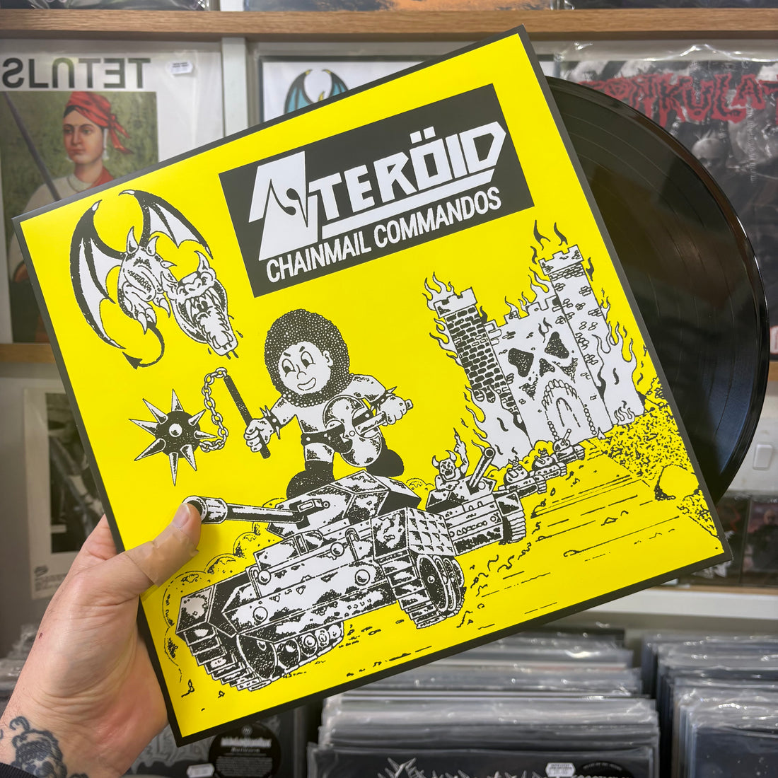 STEROID "Chainmail Commandos" vinyl LP (2nd press, w/insert)
