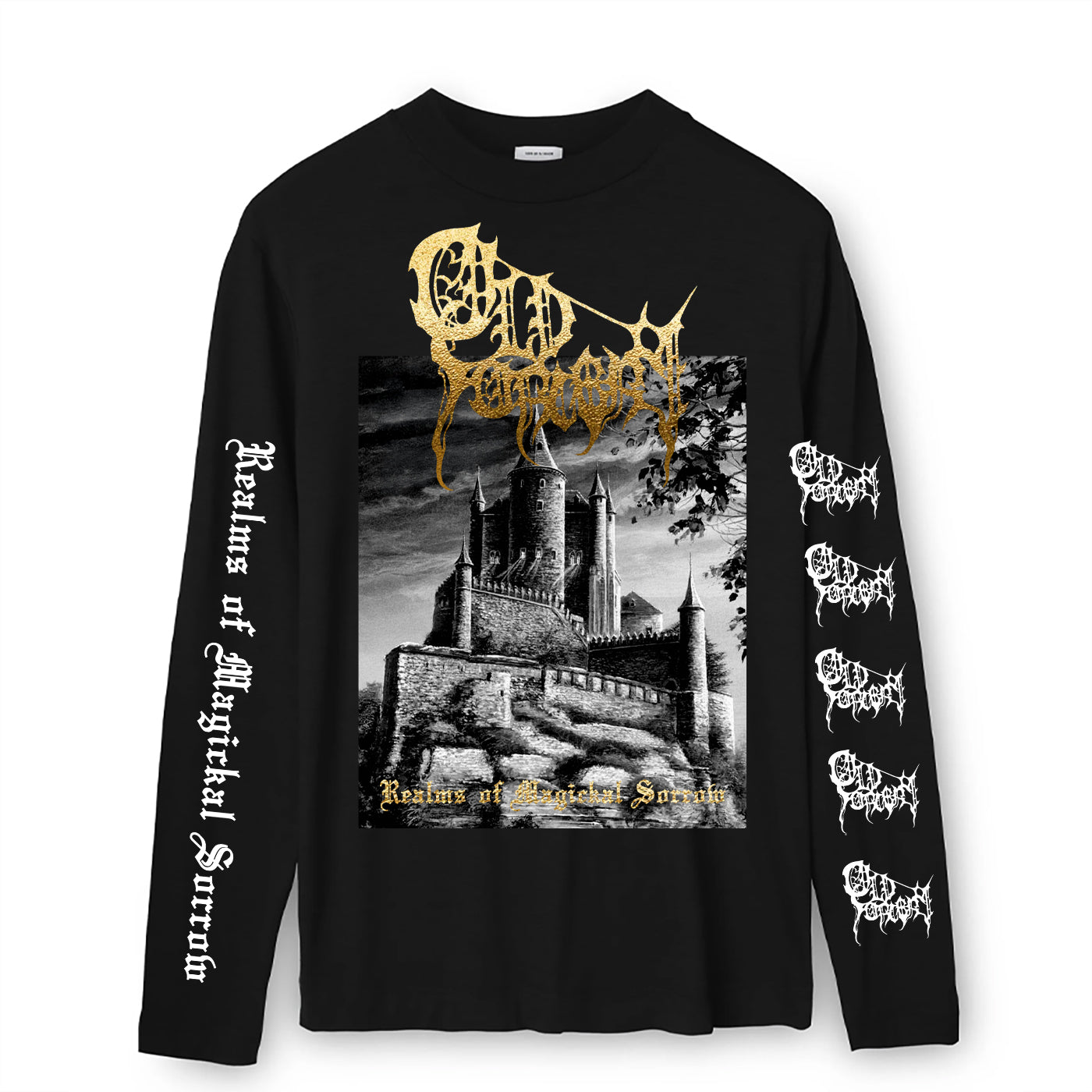 OLD SORCERY "Realms" 3-Sided Long Sleeve Shirt [Black]